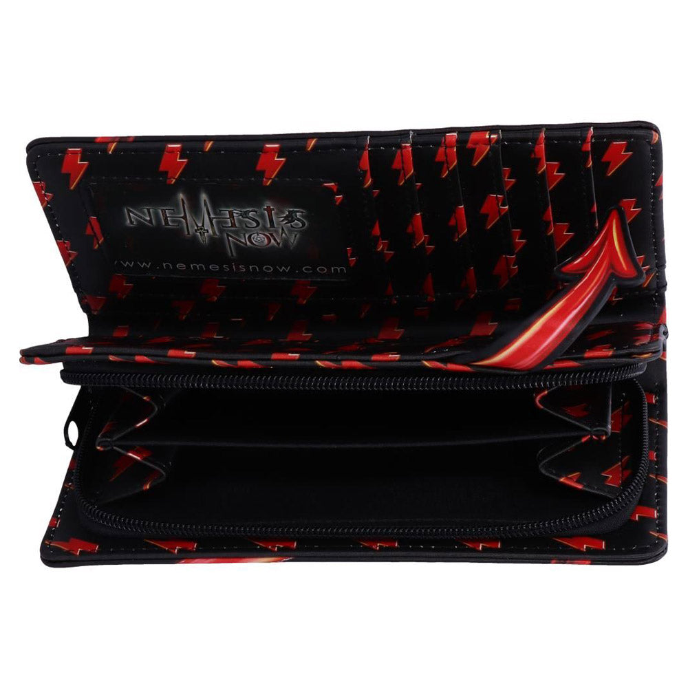 
                  
                    AC/DC エーシーディーシー (Back in Black 45周年 ) - Logo Lightning Embossed Purse Wallet / 財布
                  
                