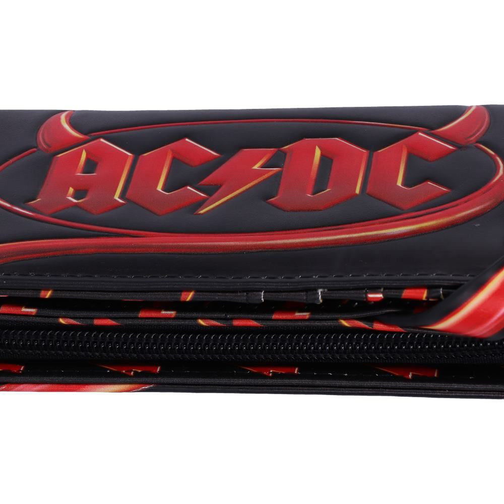 
                  
                    AC/DC エーシーディーシー (Back in Black 45周年 ) - Logo Lightning Embossed Purse Wallet / 財布
                  
                