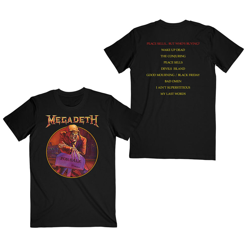 MEGADETH - (2026.1.23 新譜 発売 記念 ) - Peace Sells… Track list / バックプリントあり