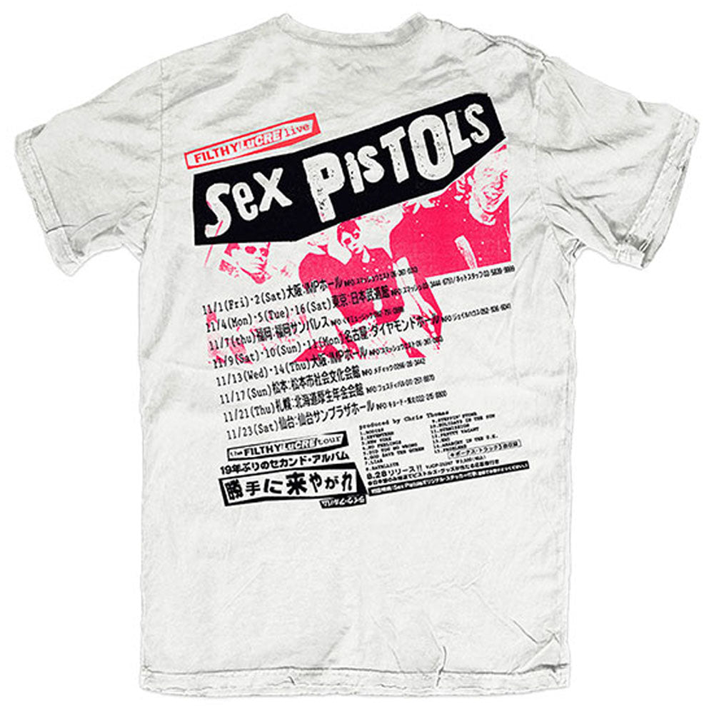 
                  
                    SEX PISTOLS セックスピストルズ (デビュー 50周年 ) - Filthy Lucre Japan / バックプリントあり / Tシャツ / メンズ
                  
                