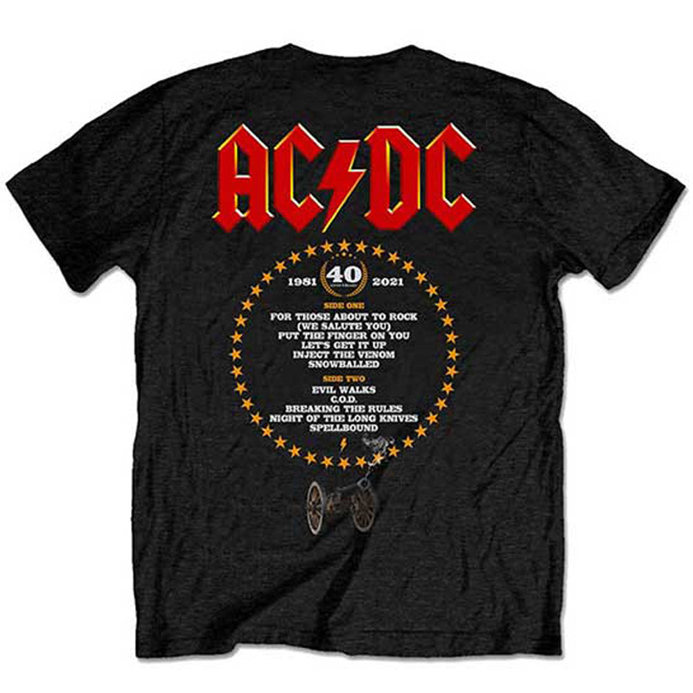 
                  
                    AC/DC エーシーディーシー (Back in Black 45周年 ) - FTATR 40th Flaming / バックプリントあり / Tシャツ / メンズ
                  
                