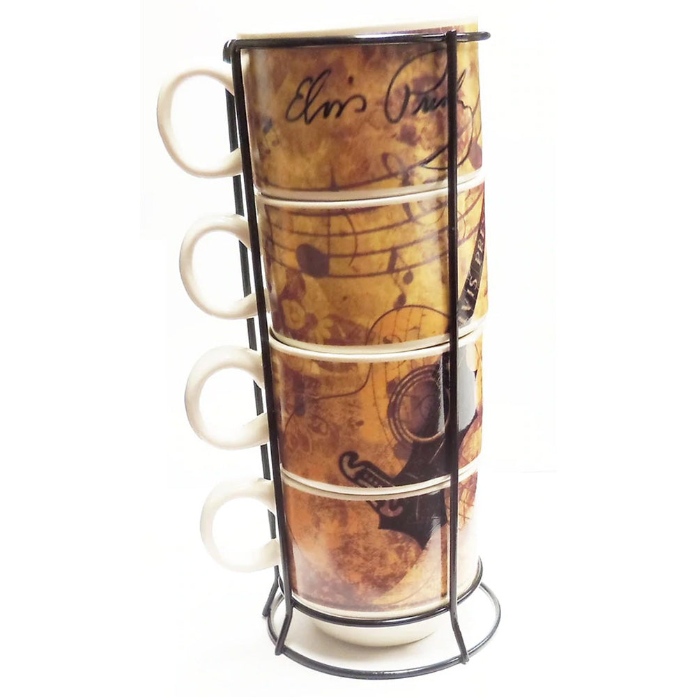 
                  
                    ELVIS PRESLEY エルヴィスプレスリー (11月 ドキュメンタリー 配信 ) - Coffee Cup Stackable / 4個入り / マグカップ
                  
                