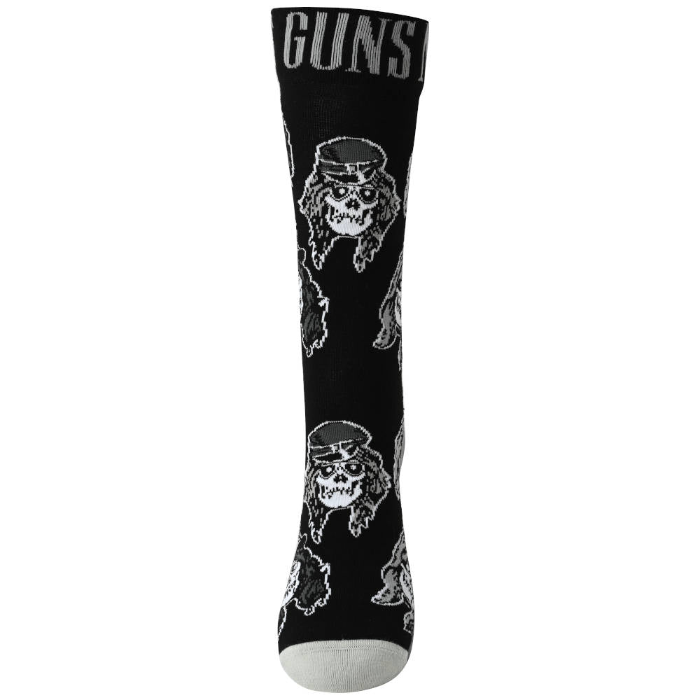 
                  
                    GUNS N ROSES ガンズアンドローゼズ (結成 40周年 ) - Skulls Band Monochrome / ソックス / メンズ
                  
                