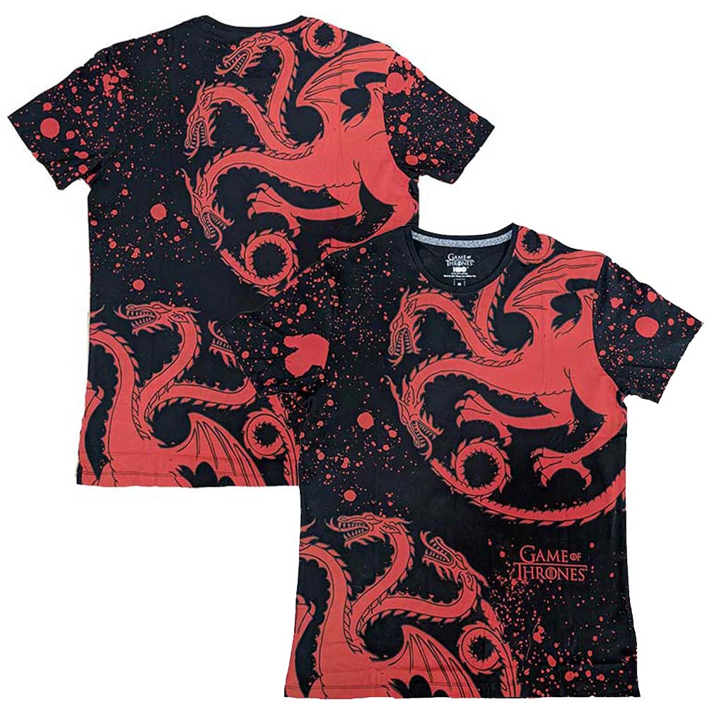 GAME OF THRONES - (15周年 ) - House Targaryen Dragon / バックプリントあり