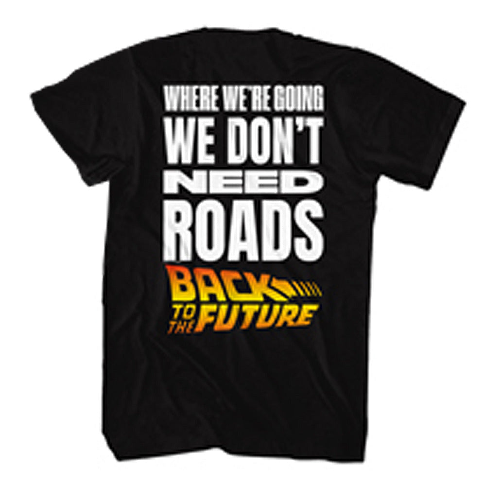 
                  
                    BACK TO THE FUTURE バックトゥザフューチャー (「BTTF2」 35周年 ) - Dont Need Roads / バックプリントあり / Tシャツ / メンズ
                  
                