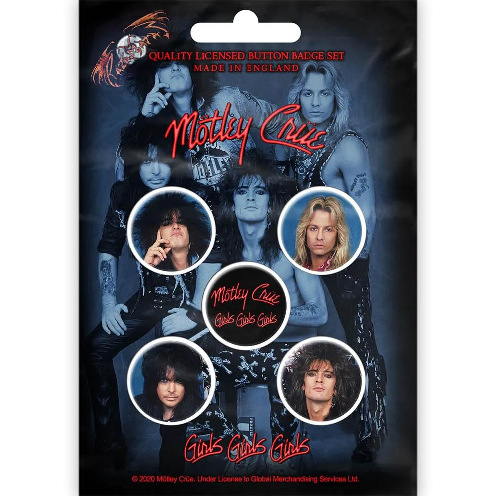 MOTLEY CRUE - (来日 40周年 ) - GIRLS, GIRLS, GIRLS / 5個セット