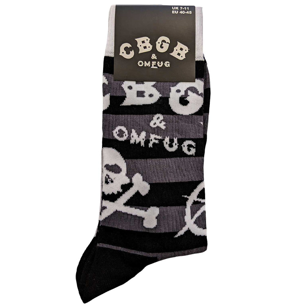 
                  
                    CBGB シービージービー - Logos Striped / ソックス / メンズ
                  
                