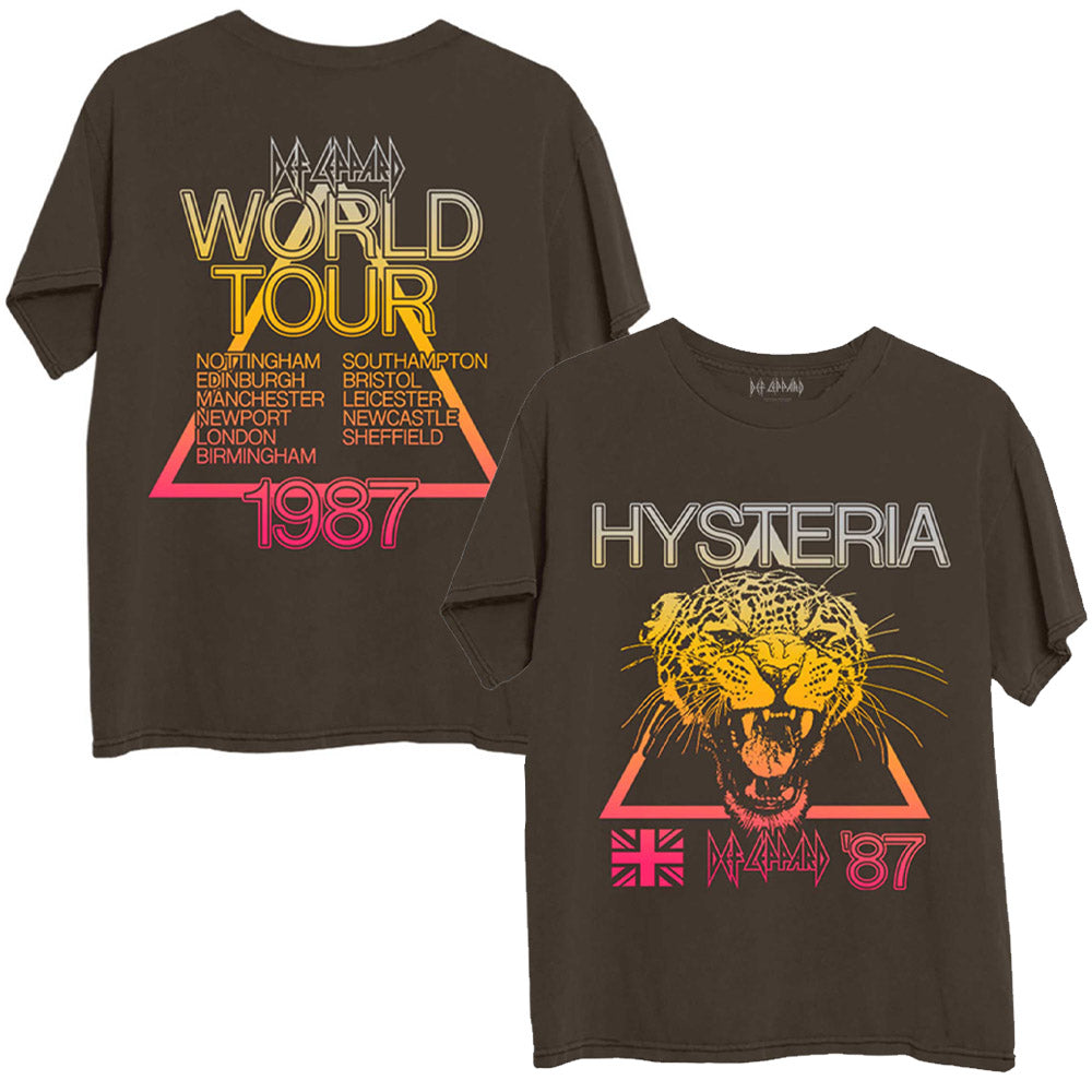 DEF LEPPARD - (デビュー 45周年 ) - Hysteria World Tour / バックプリントあり