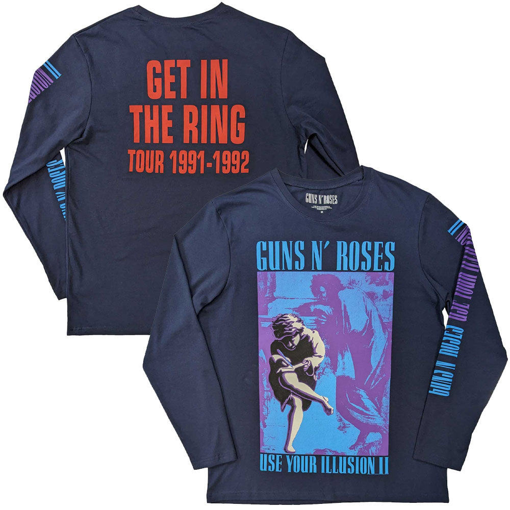 GUNS N ROSES - (結成 40周年 ) - Get In The Ring Tour '91-'92 / バック＆アームプリントあり / 長袖