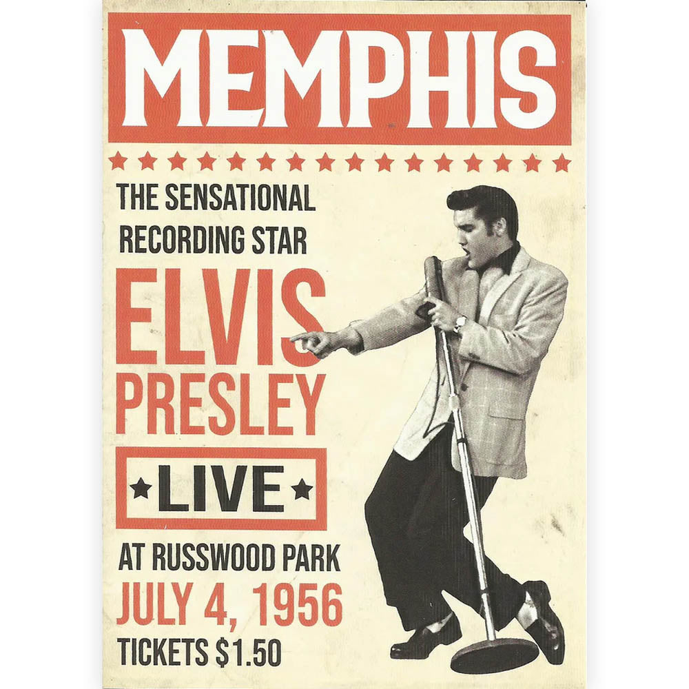 ELVIS PRESLEY - (生誕 90周年 ) - Memphis Poster