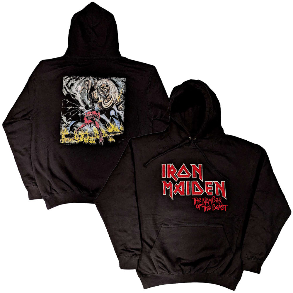 IRON MAIDEN - (結成 50周年 ) - Number Of The Beast Vintage Logo Faded Edge Album / バックプリントあり