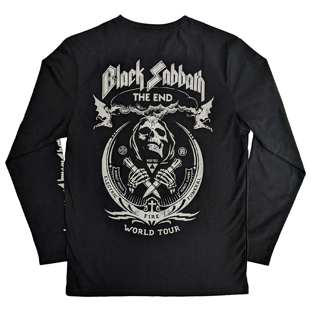 
                  
                    BLACK SABBATH ブラックサバス (デビュー 55周年 ) - The End Mushroom Cloud / バックプリントあり / 長袖 / Sleeve Print / Tシャツ / メンズ
                  
                