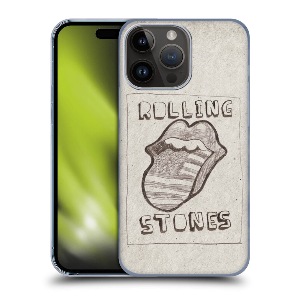 ROLLING STONES - (デビュー作 60周年 ) - Sketch USA Flag ハード case