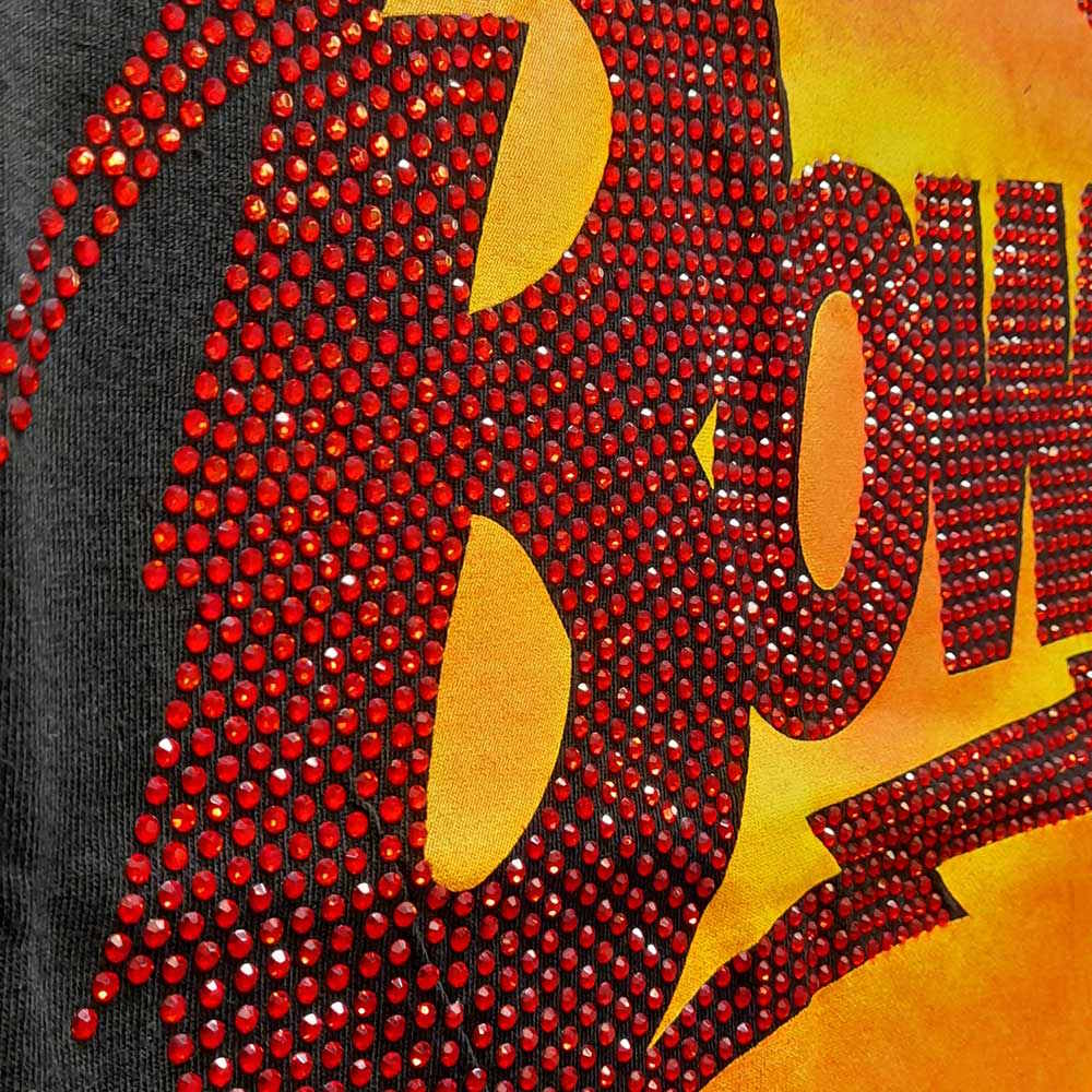 
                  
                    DAVID BOWIE デヴィッドボウイ (追悼 10年 ) - Diamond Dogs Logo / Embellished/ Diamante（ブランド） / Tシャツ / レディース
                  
                