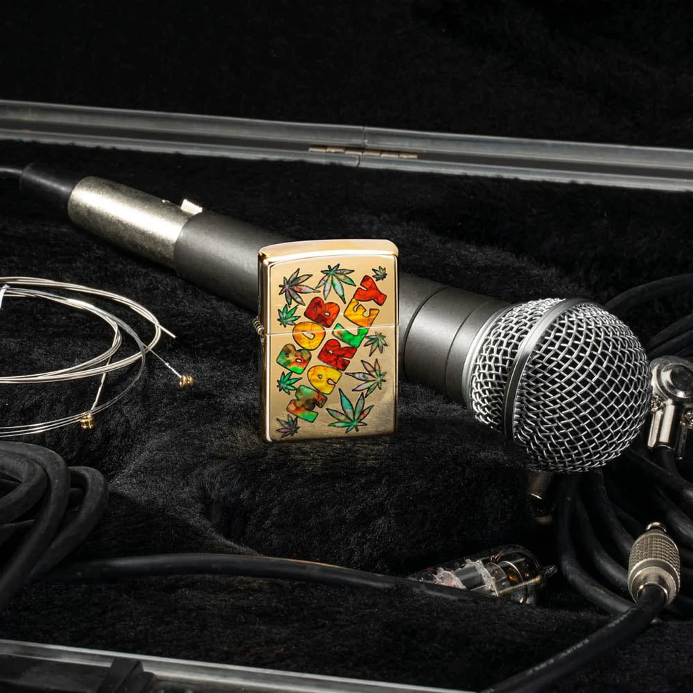 
                  
                    BOB MARLEY ボブマーリー (追悼 45周年 ) - Fusion High Polish Brass Zippo Lighter / ライター
                  
                