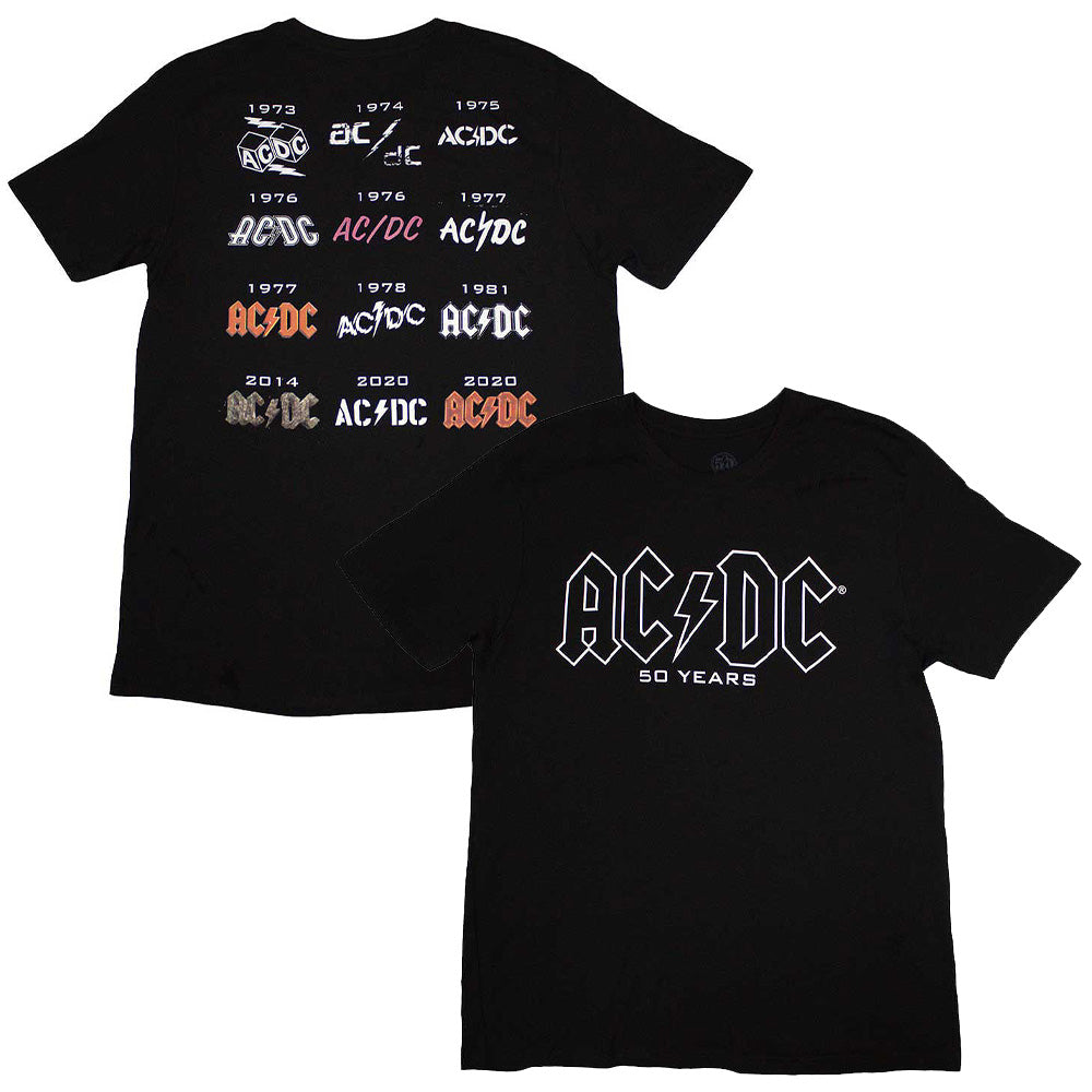 AC/DC - (Back in Black 45周年 ) - Logo History / バックプリントあり