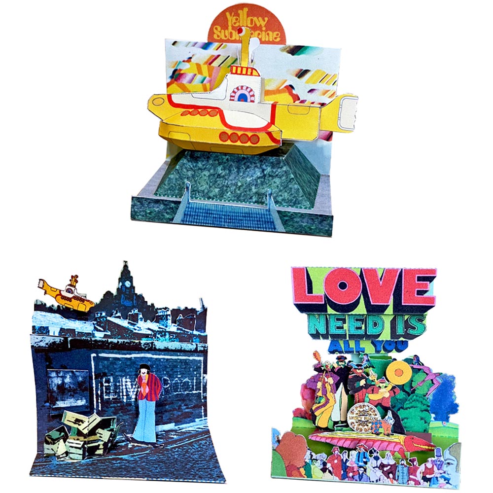 
                  
                    THE BEATLES ビートルズ (ABBEY ROAD 55周年 ) - Yellow Submarine Postcard Diorama Set / 5 designs / ポストカード・レター
                  
                