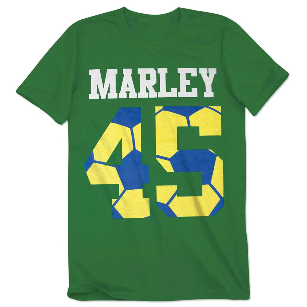 Bob Marley - (生誕 80年 ) - 45 World Cup Mens T Shirt