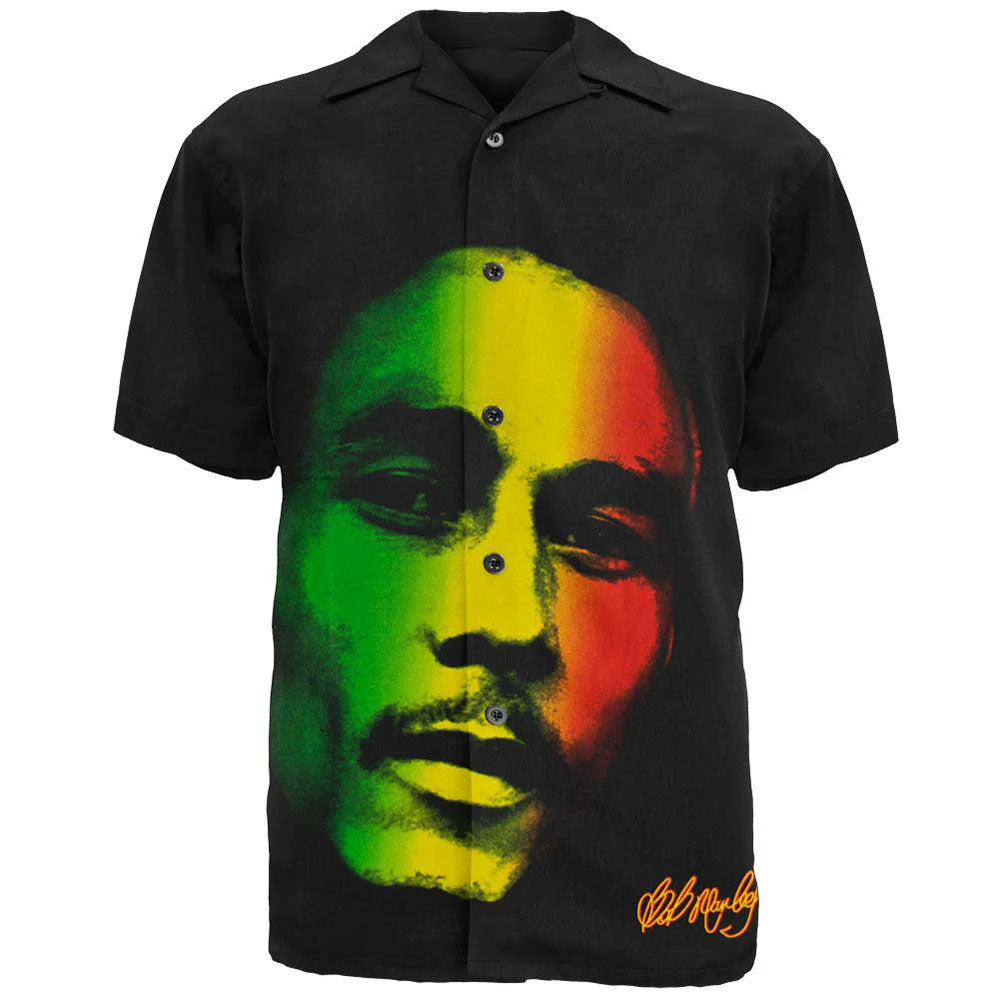 BOB MARLEY - (生誕 80年 ) - Tri-Color Club Shirt / 限定