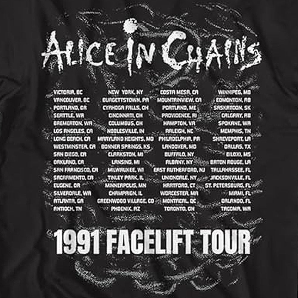 
                  
                    ALICE IN CHAINS アリスインチェインズ - FACELIFT TOUR '91 / バックプリントあり / Tシャツ / メンズ
                  
                