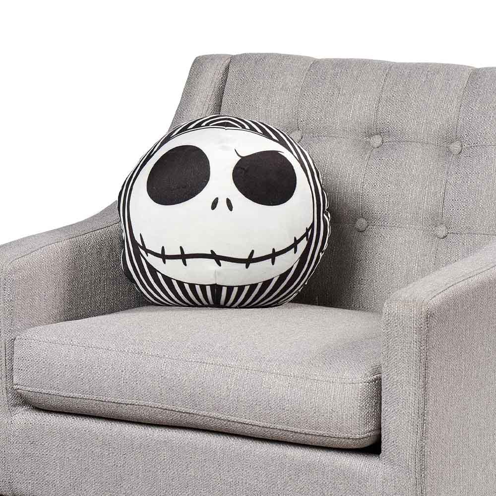 
                  
                    NIGHTMARE BEFORE CHRISTMAS ナイトメアー・ビフォア・クリスマス - Jack Grin Round Cloud Pillow / 寝具
                  
                