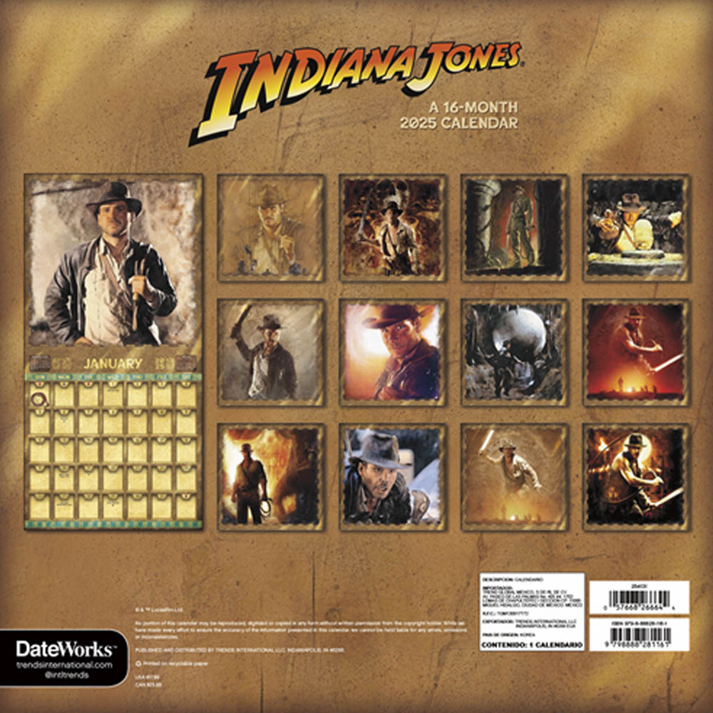 
                  
                    INDIANA JONES インディジョーンズ - CALENDAR 2025 / カレンダー・ダイアリー
                  
                