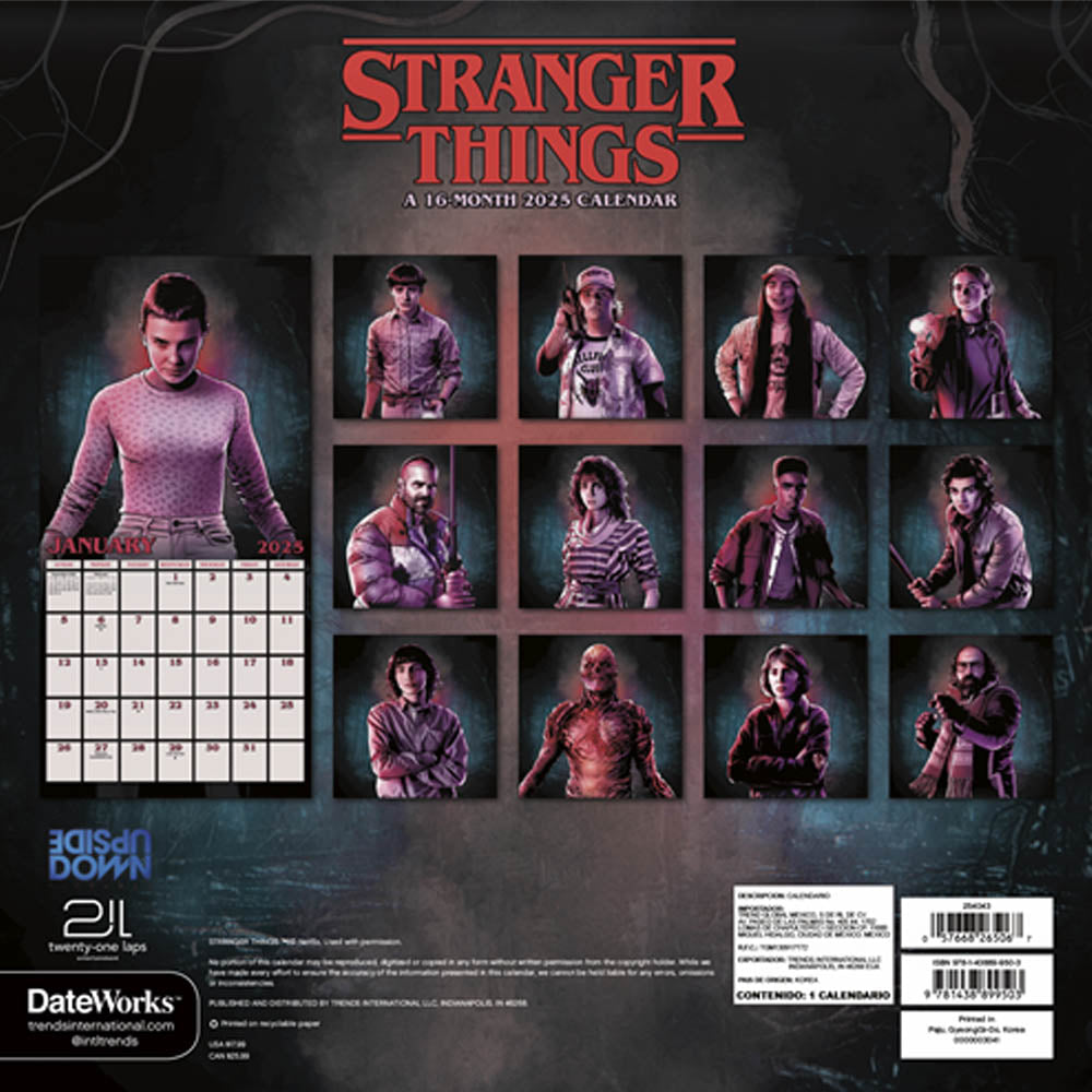 
                  
                    STRANGER THINGS ストレンジャー・シングス (シーズン5 2025年配信決定 ) - CALENDAR 2025 / カレンダー・ダイアリー
                  
                