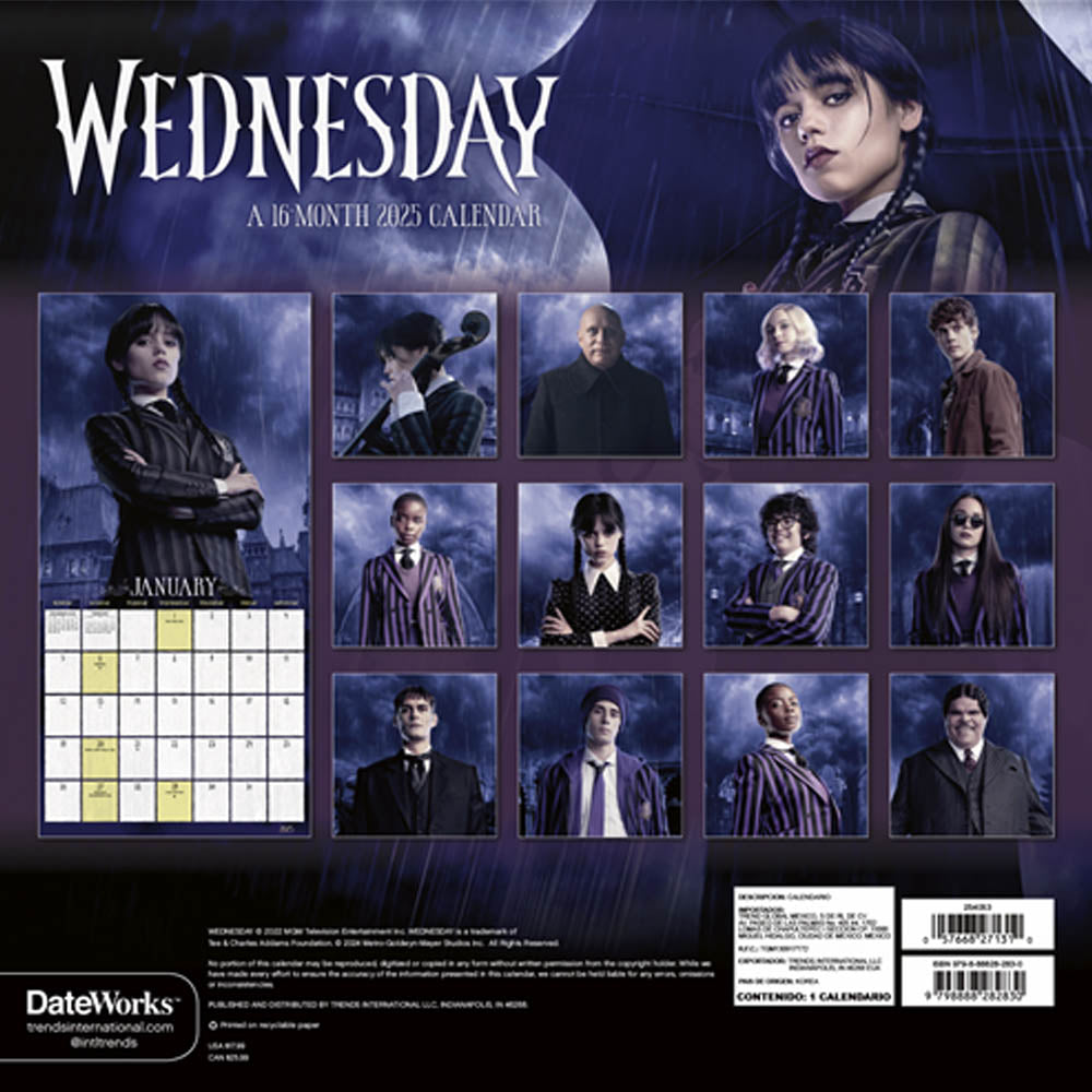 
                  
                    【廃番ラスト販売/特別価格】WEDNESDAY ウェンズデー (シーズン2 8月6日 配信 ) - CALENDAR 2025 / カレンダー・ダイアリー
                  
                