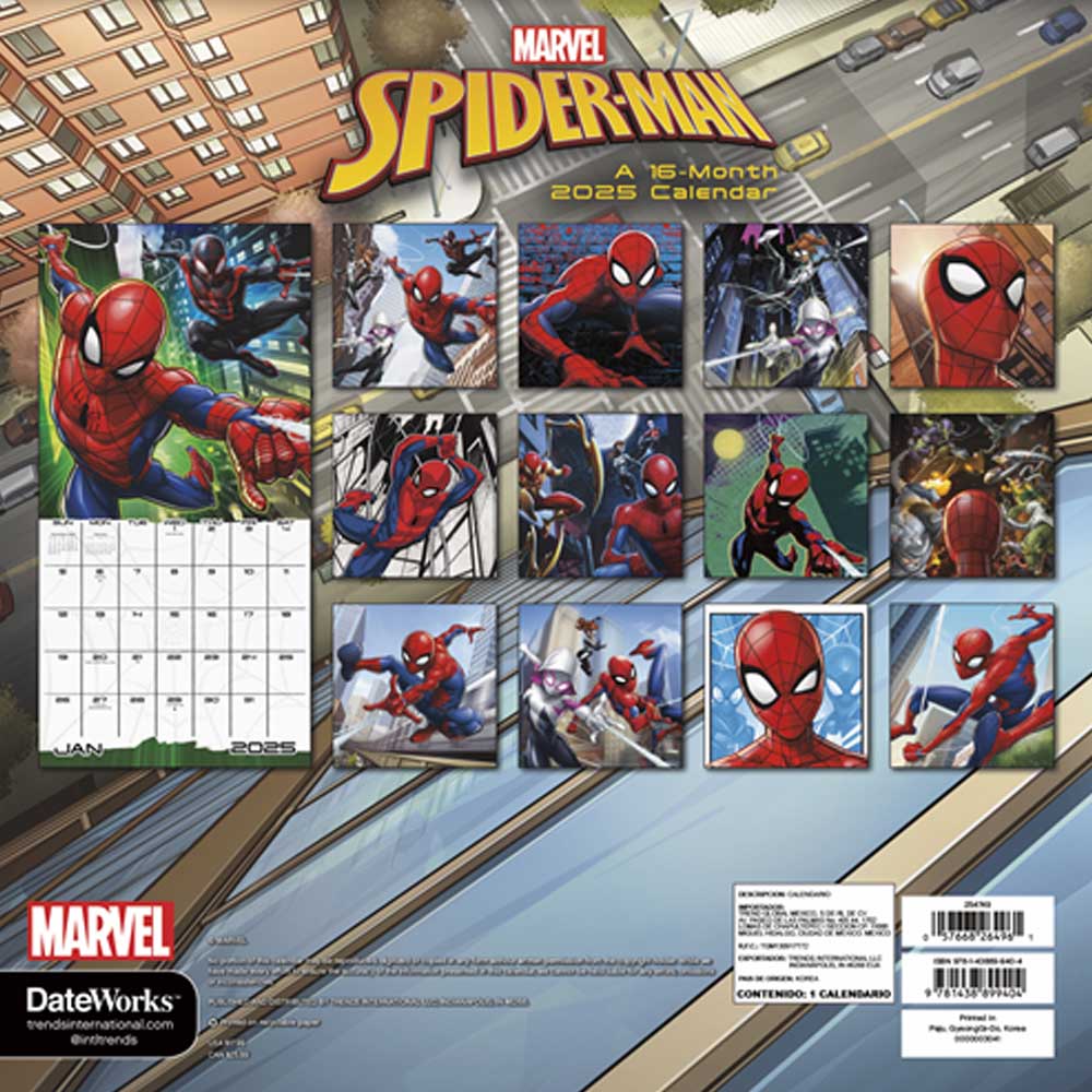 
                  
                    SPIDERMAN スパイダーマン (新作 公開予定 ) - CALENDAR 2025 / カレンダー・ダイアリー
                  
                