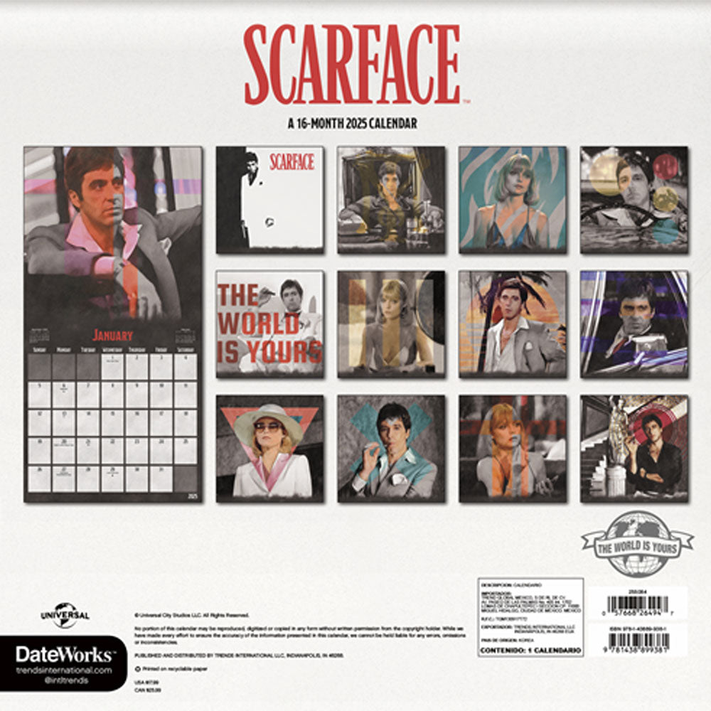 
                  
                    【廃番ラスト販売/特別価格】SCARFACE スカーフェイス - CALENDAR 2025 / カレンダー・ダイアリー
                  
                