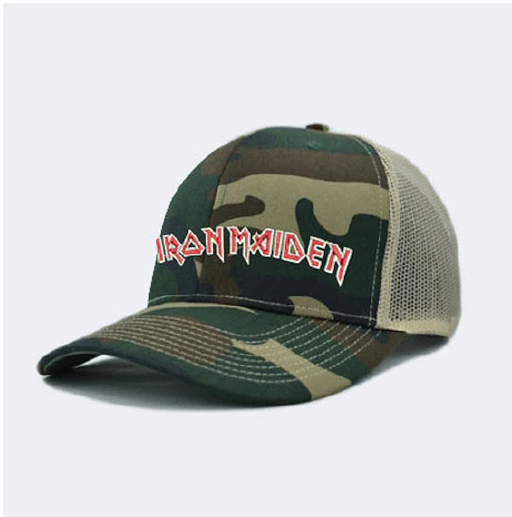 IRON MAIDEN - (結成 50周年 ) - Camo / Trucker cap