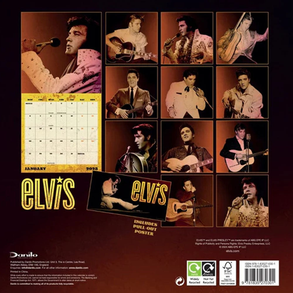 
                  
                    ELVIS PRESLEY エルヴィスプレスリー (11月 ドキュメンタリー 配信 ) - 2025 SQUARE CALENDAR / カレンダー・ダイアリー
                  
                