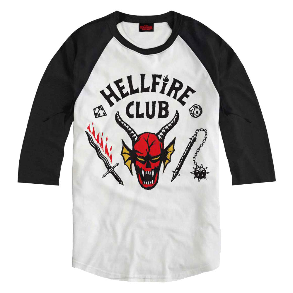 STRANGER THINGS - (シーズン5 2025年配信決定 ) - HELLFIRE CLUB ラグラン七分袖