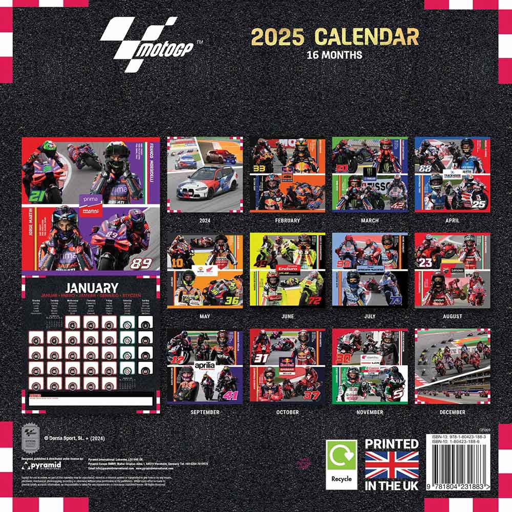 
                  
                    【廃番ラスト販売/特別価格】MOTO GP モトジーピー - CALENDAR 2025 / カレンダー・ダイアリー
                  
                