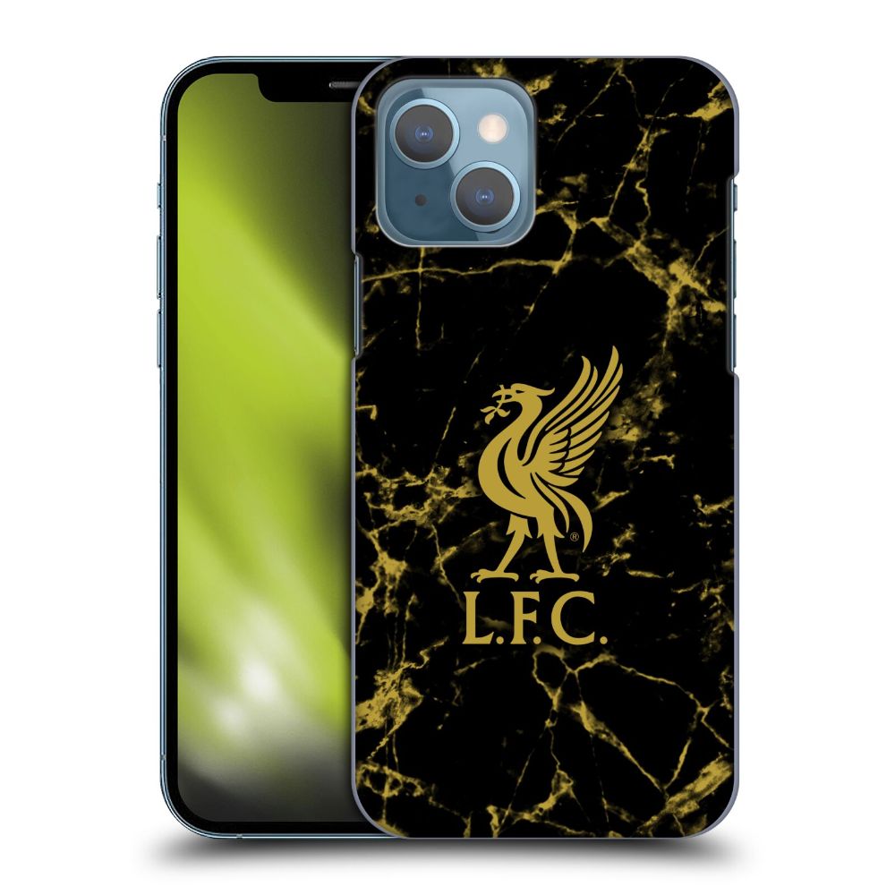 LIVERPOOL FC - Black & Gold Marble ハード case