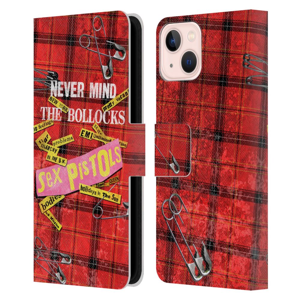 SEX PISTOLS - (デビュー 50周年 ) - Tartan Print Song レザー手帳型