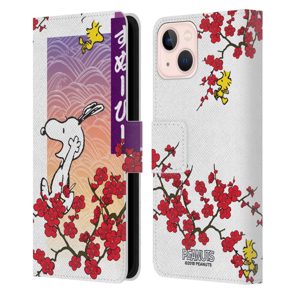 PEANUTS - (コミック誕生 75周年 ) - Cherry Blossoms 2 レザー手帳型