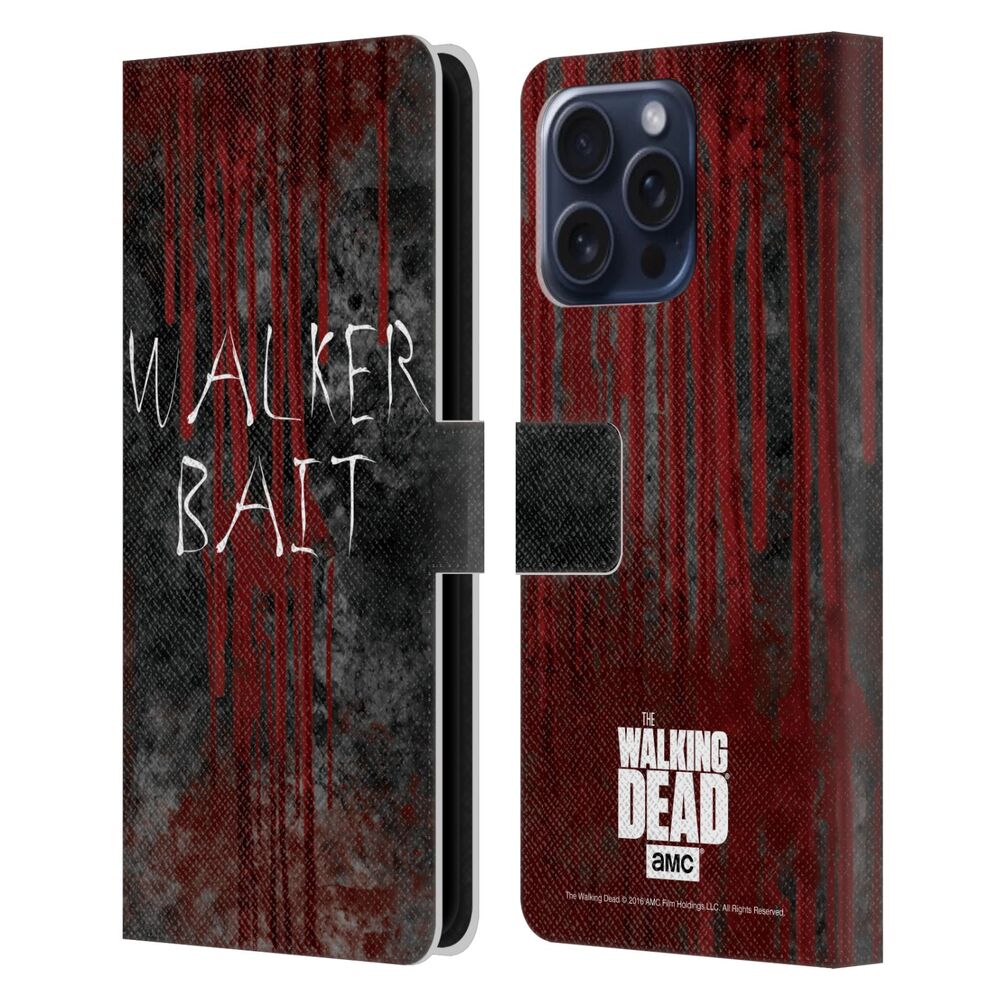 WALKING DEAD - Typography / Walker Bait レザー手帳型