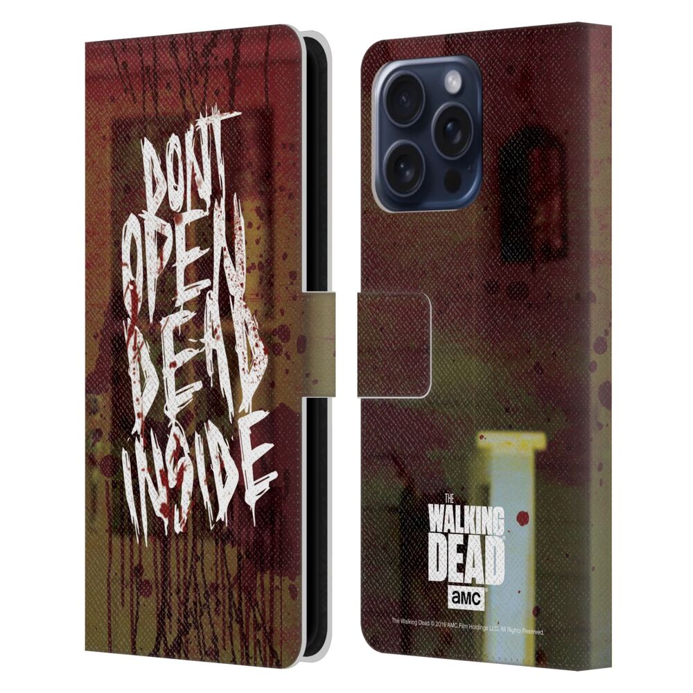 WALKING DEAD - Typography / Do Not Open レザー手帳型