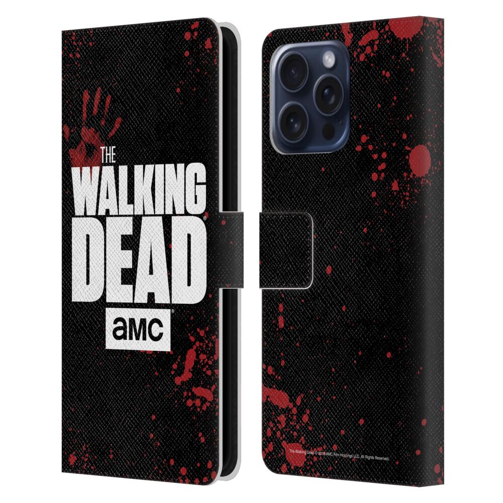 WALKING DEAD - Logo / Black レザー手帳型