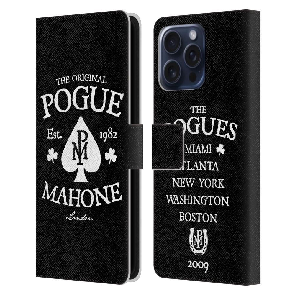 POGUES - Graphics / Mahone レザー手帳型