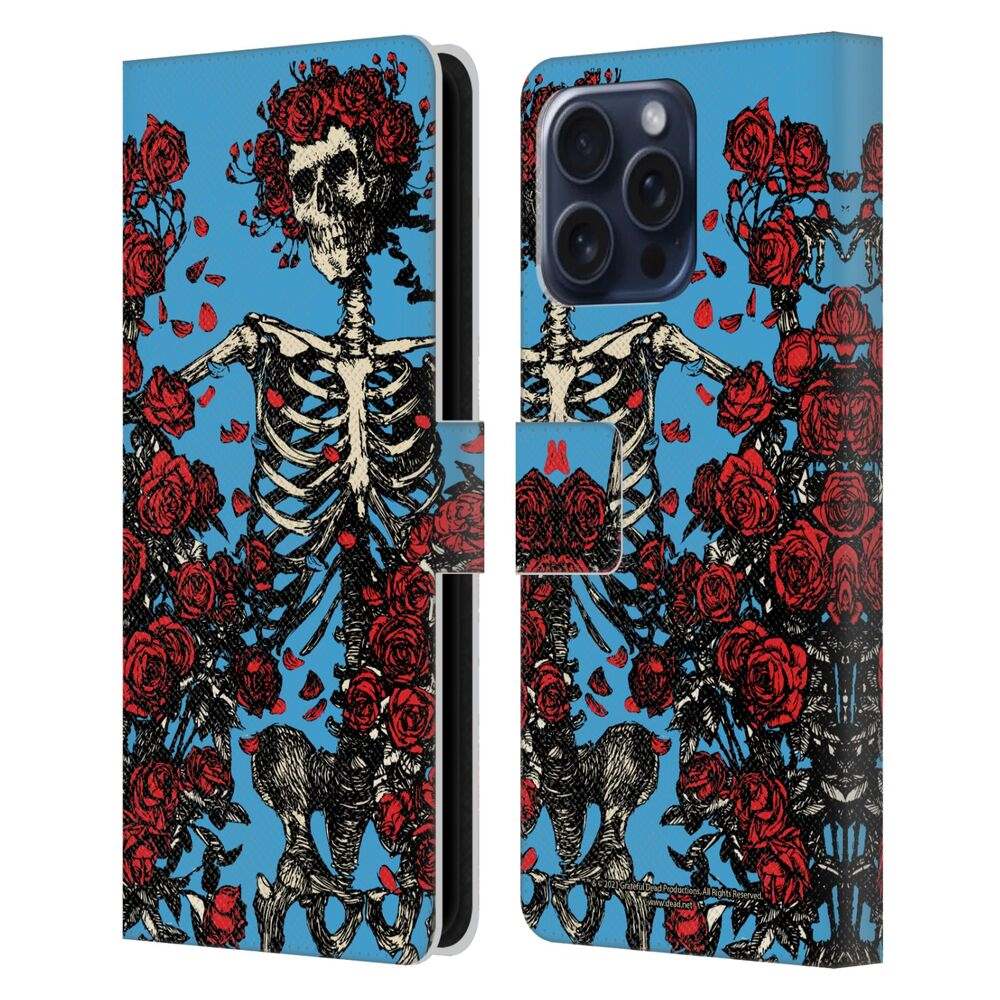 GRATEFUL DEAD - Trends / Bertha Skull Roses レザー手帳型