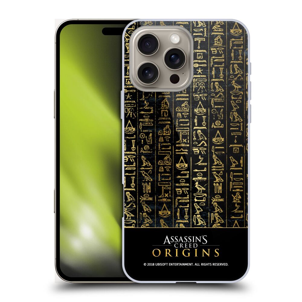 ASSASSINS CREED - Origins Patterns / Black Hieroglyphics ハード case