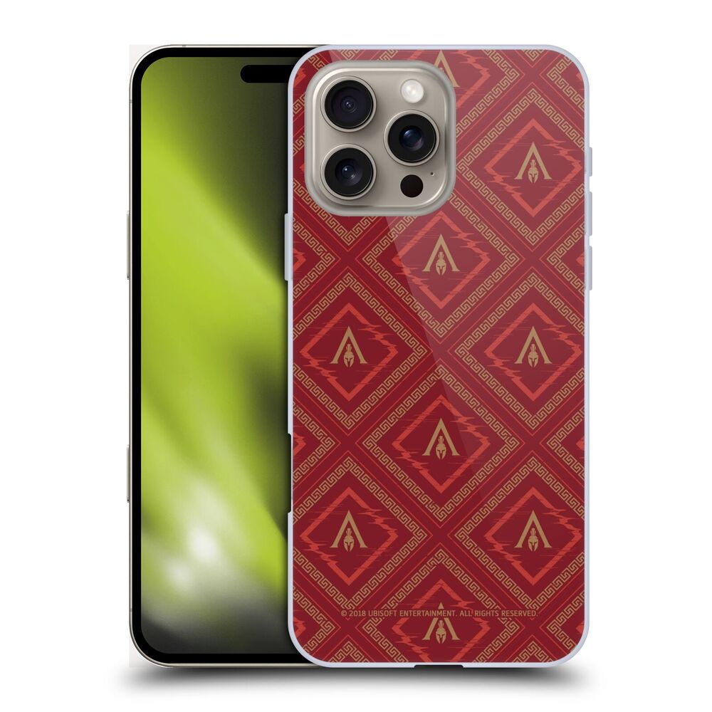 ASSASSINS CREED - Odyssey Patterns / Red And Gold Logo ハード case