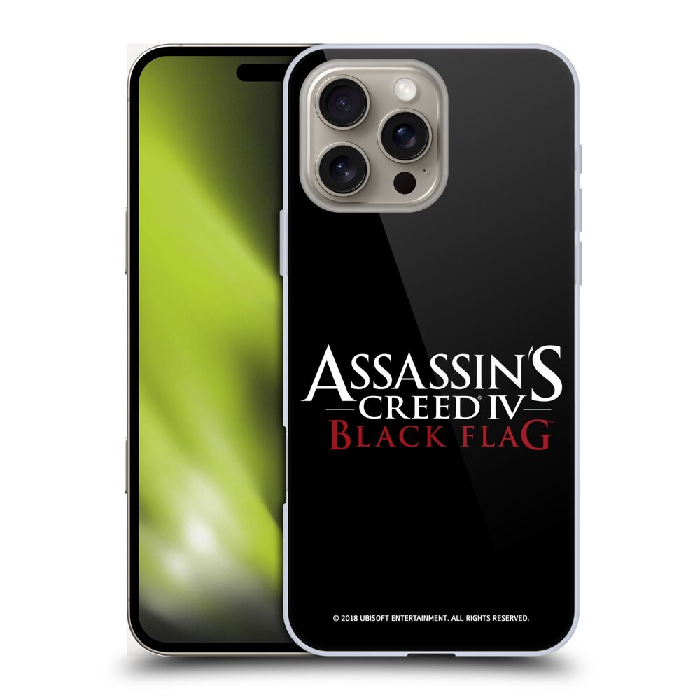 ASSASSINS CREED - Black Flag Logos / White And Red ハード case