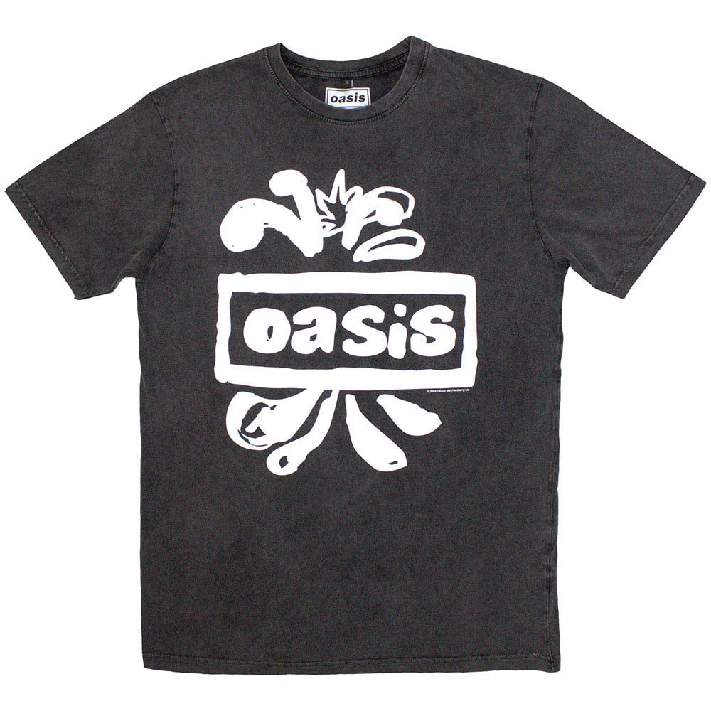 OASIS - (10月 来日 記念 ) - Logo Splat / Stone Wash