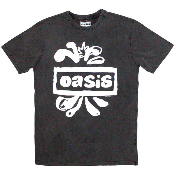 OASIS オアシス - Logo Splat / Stone Wash / Tシャツ / メンズ 【公式