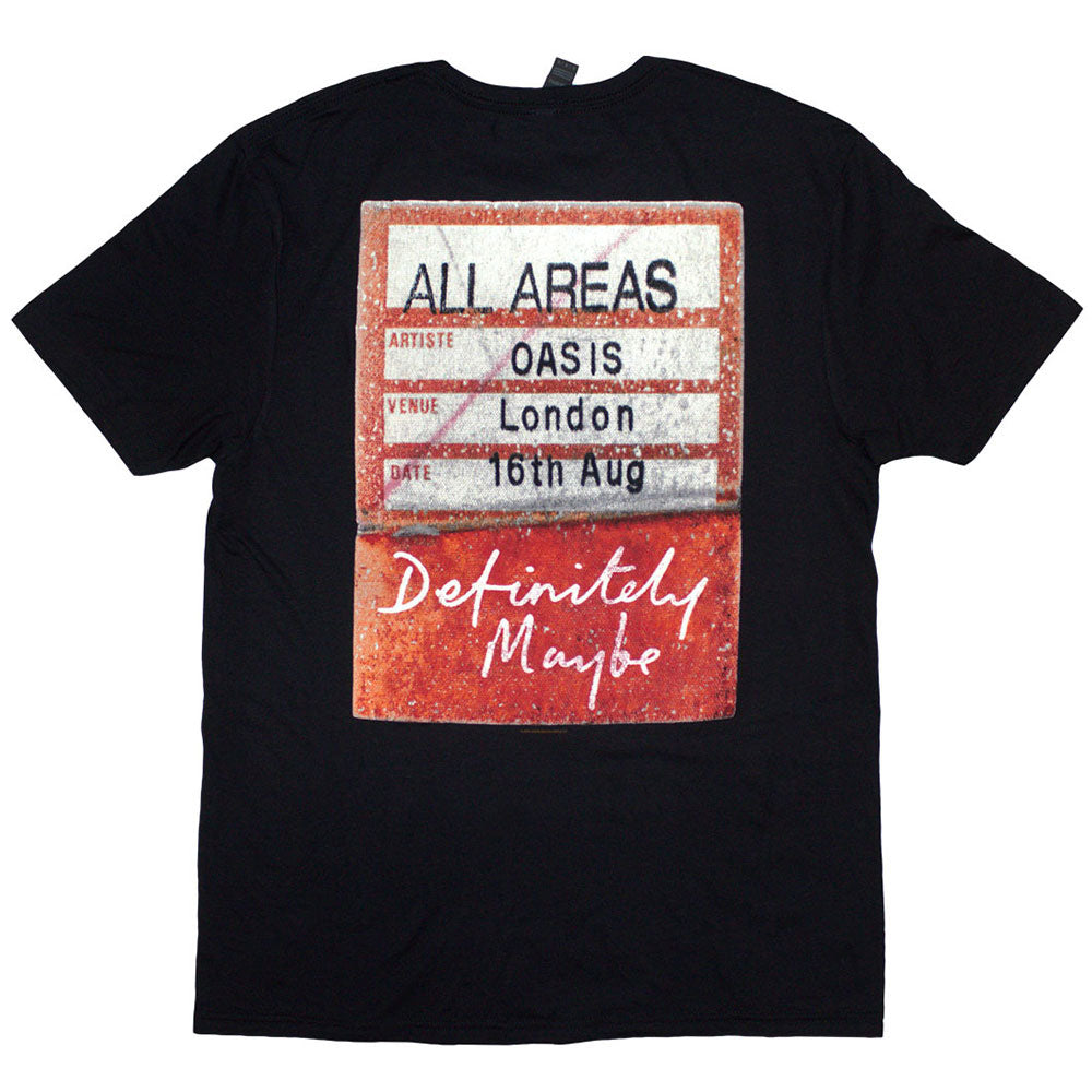
                  
                    OASIS オアシス (10月 来日 記念 ) - Definitely Maybe AAA Pass / バックプリントあり / Tシャツ / メンズ
                  
                