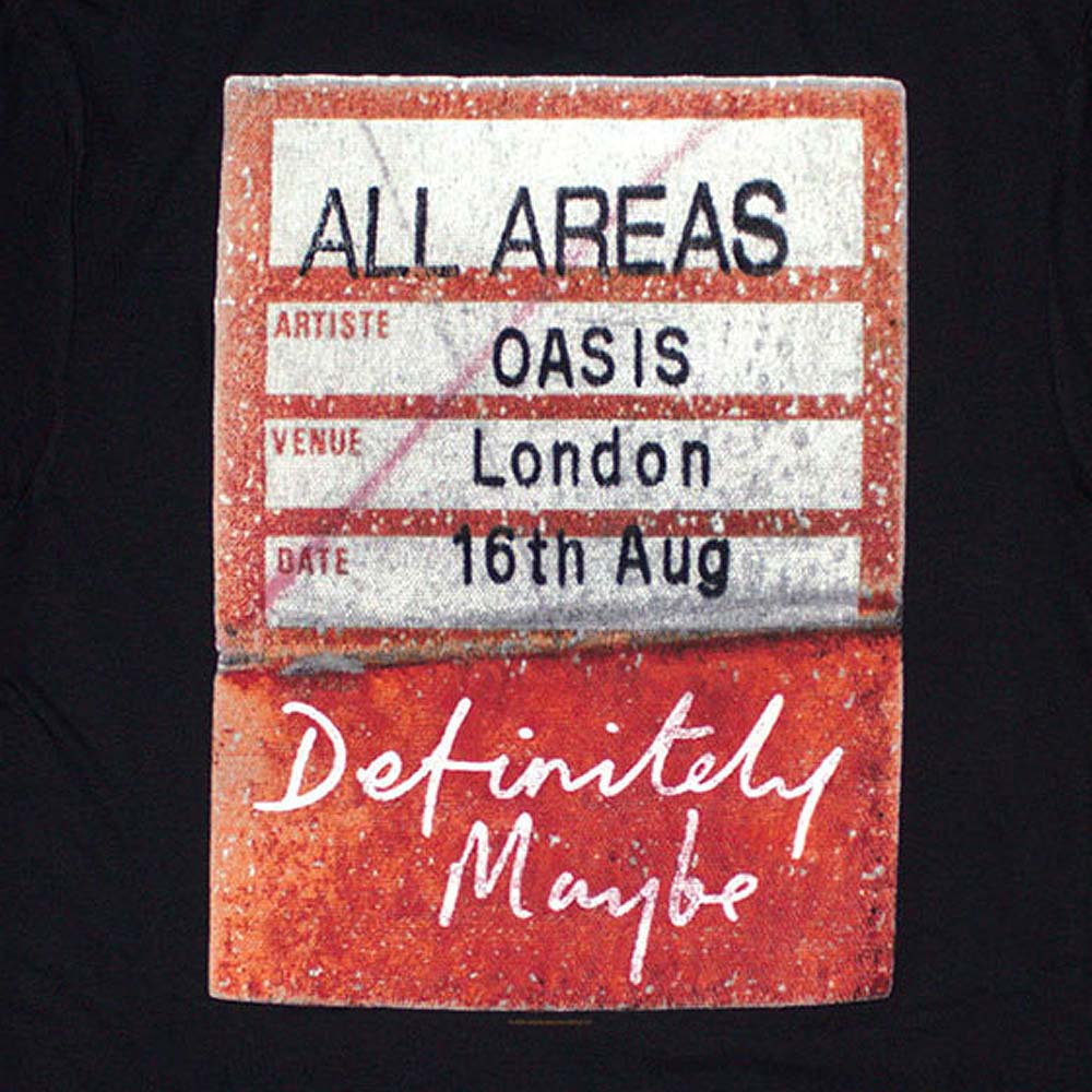 
                  
                    OASIS オアシス (10月 来日 記念 ) - Definitely Maybe AAA Pass / バックプリントあり / Tシャツ / メンズ
                  
                