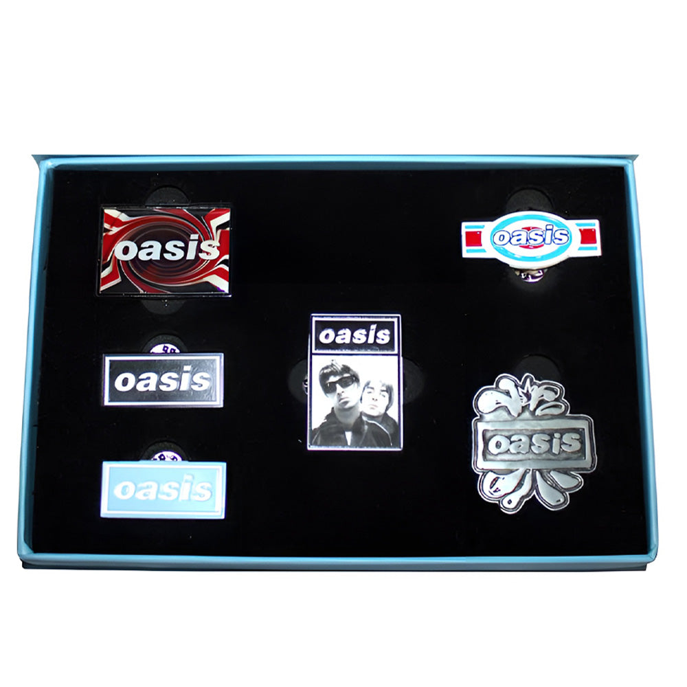 
                  
                    OASIS オアシス (10月 来日 記念 ) - Collectable Pin Badge Set / 6個セット / バッジ
                  
                